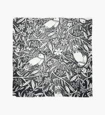 Black and White Sketch Bird Scarf