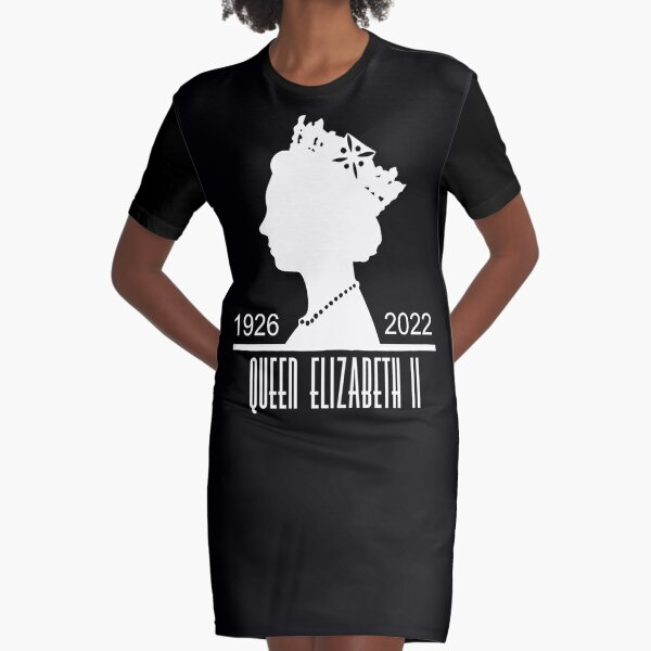Rip Queen Elizabeth II  T-Shirt Kleid
