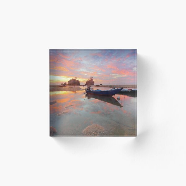 Item preview, Sunset Over Beached Boats designed and sold by Taceo10.