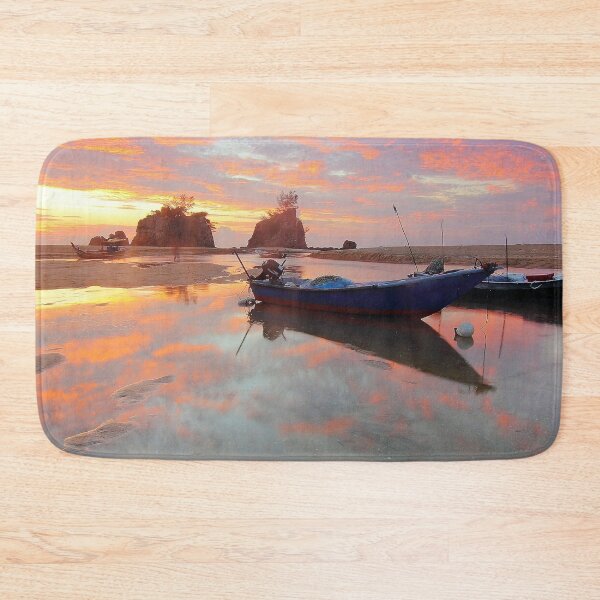 Item preview, Sunset Over Beached Boats designed and sold by Taceo10.