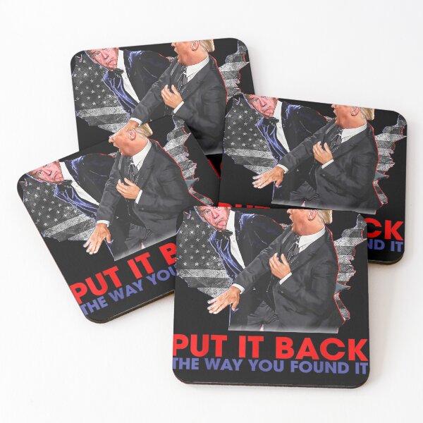Item preview, Put it back the way you found it Funny Trump Slap Anti Biden designed and sold by KONAMARY.