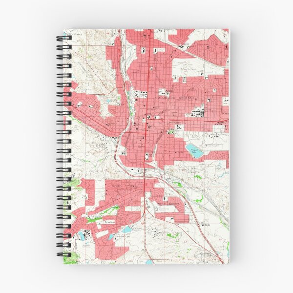 Item preview, Vintage Map of Colorado Springs CO (1961) designed and sold by BravuraMedia.