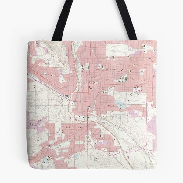 Item preview, Vintage Map of Colorado Springs CO (1961) 2 designed and sold by BravuraMedia.