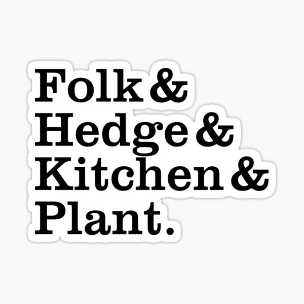 Folk & Hedge & Kitchen & Plant: Witches Sticker