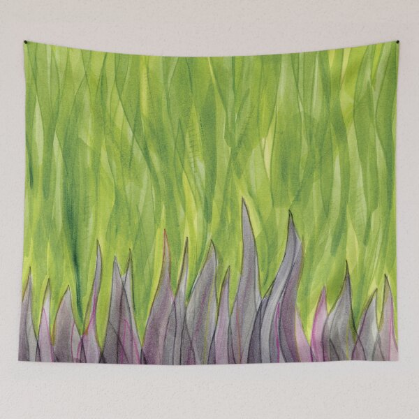Item preview, Gray Grasses Green Sky designed and sold by Alexandria Levin.