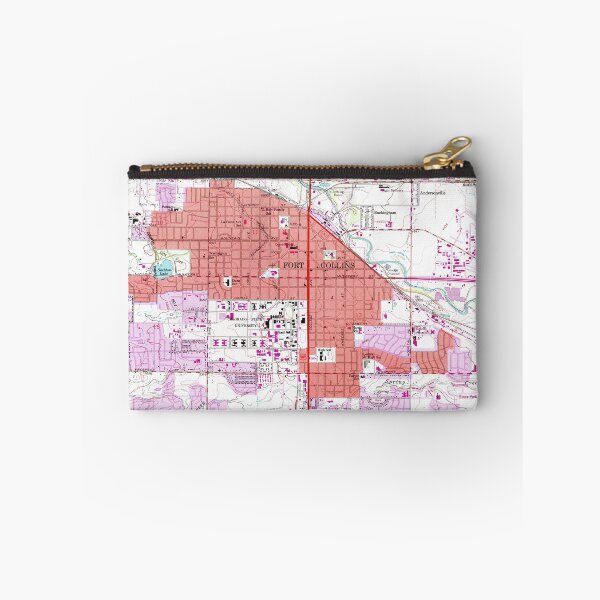 Item preview, Vintage Map of Fort Collins Colorado (1960) designed and sold by BravuraMedia.