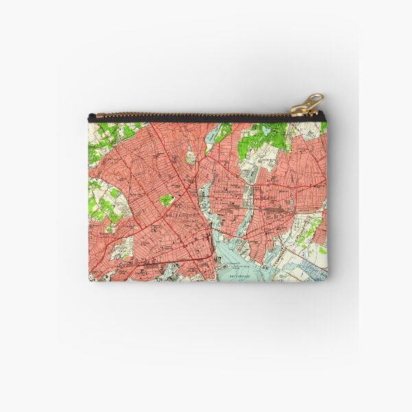 Item preview, Vintage Map of Bridgeport Connecticut (1951) designed and sold by BravuraMedia.