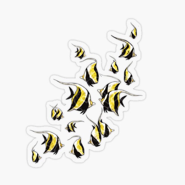 Item preview, Moorish Idol butterfly fish designed and sold by WaterWomanArt.