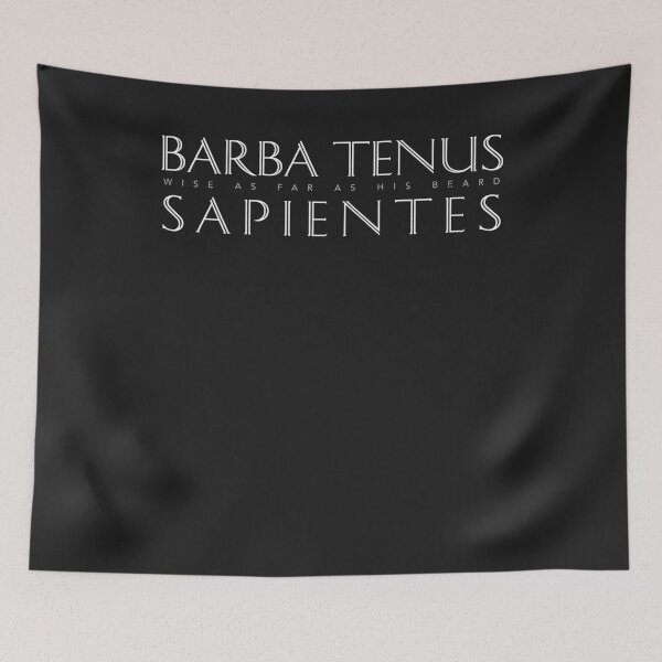 Item preview, Cita latina Barba Tenus designed and sold by AlanGilenson.