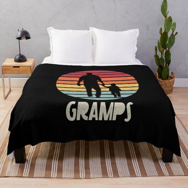 Item preview, Gramps Vintage Retro Sunset Father and Child designed and sold by GreetingsByIma.
