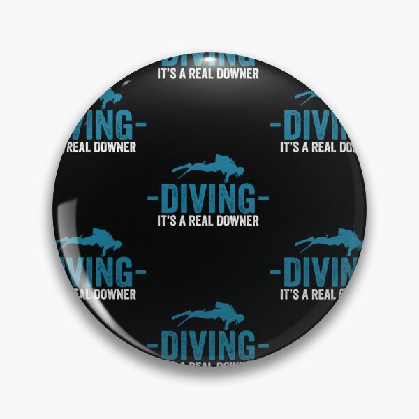 Item preview, Diving It's A Real Downer Funny Diver designed and sold by RomanStowell.