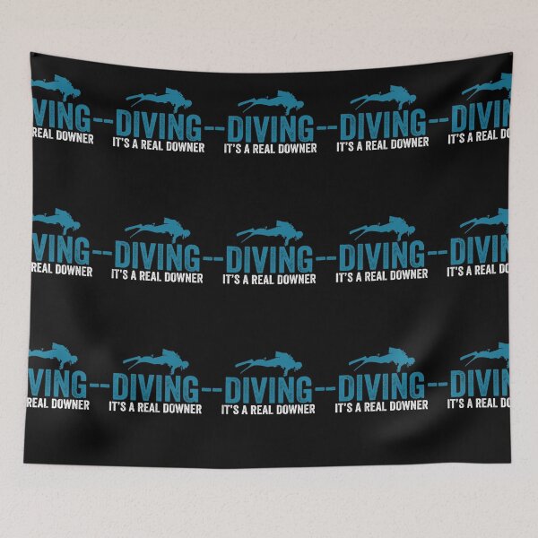 Item preview, Diving It's A Real Downer Funny Diver designed and sold by RomanStowell.