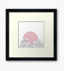 Wellen Gerahmtes Wandbild