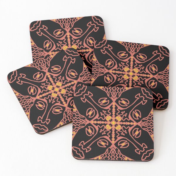 Item preview, Quarter Turn Mask Tile/ Black designed and sold by Karen Eutemey.