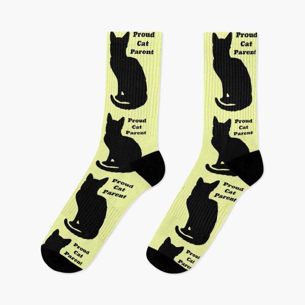 Item preview, Proud Cat Parent Silhouette 2 (yellow background)  designed and sold by Amanda1775.