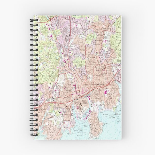 Item preview, Stamford Connecticut Map (1987)  designed and sold by BravuraMedia.