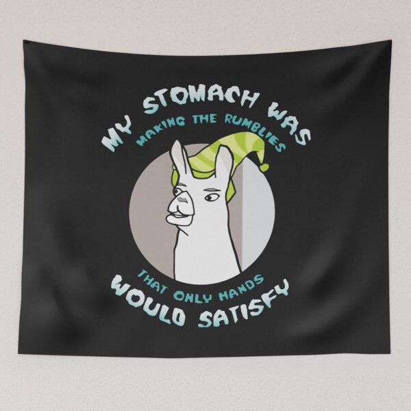 Item preview, Llamas with Hats My Stomach was Making The Rumblies That Only Hands Would Satisfy Shirt designed and sold by AlanGilenson.