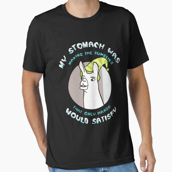 Item preview, Llamas with Hats My Stomach was Making The Rumblies That Only Hands Would Satisfy Shirt designed and sold by AlanGilenson.
