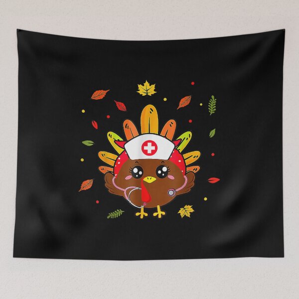Item preview, Thanksgiving Scrub Tops Women Turkey Nurse Holiday Nursing designed and sold by Jackwidforss.