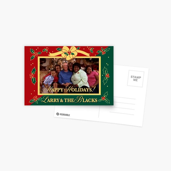 Frohe Feiertage von Larry und den Schwarzen Postkarte