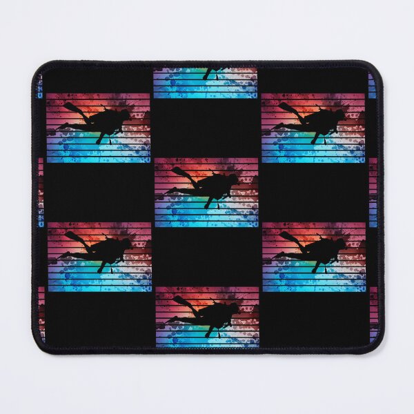 Item preview, Diving Lover Snorkel Scuba Diver Ocean Sunset Watercolor designed and sold by RomanStowell.