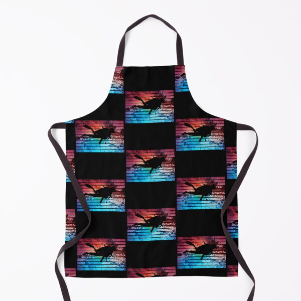 Item preview, Diving Lover Snorkel Scuba Diver Ocean Sunset Watercolor designed and sold by RomanStowell.