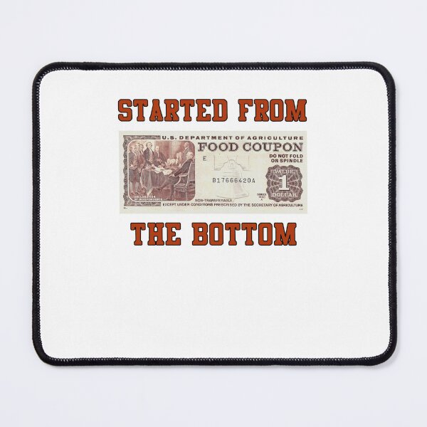 Item preview, MARCINTEE Food Stamp Started from The Bottom Shirt designed and sold by AlanGilenson.