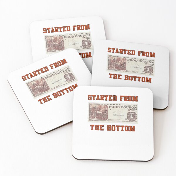 Item preview, MARCINTEE Food Stamp Started from The Bottom Shirt designed and sold by AlanGilenson.