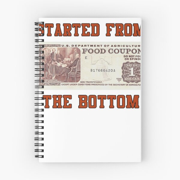 Item preview, MARCINTEE Food Stamp Started from The Bottom Shirt designed and sold by AlanGilenson.