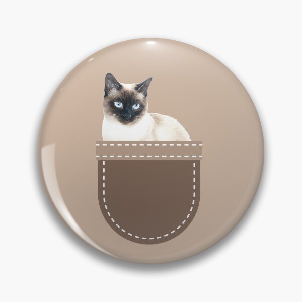 Item preview, Cat in Pocket (Siamese Cat 2) designed and sold by leBoosh-Designs.