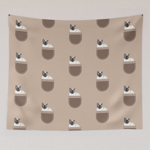 Item preview, Cat in Pocket (Siamese Cat 2) designed and sold by leBoosh-Designs.