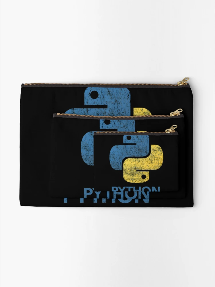 Thumbnail 2 of 4, Zipper Pouch, Retro Python Programmer designed and sold by ABIGAILCYNTHI.
