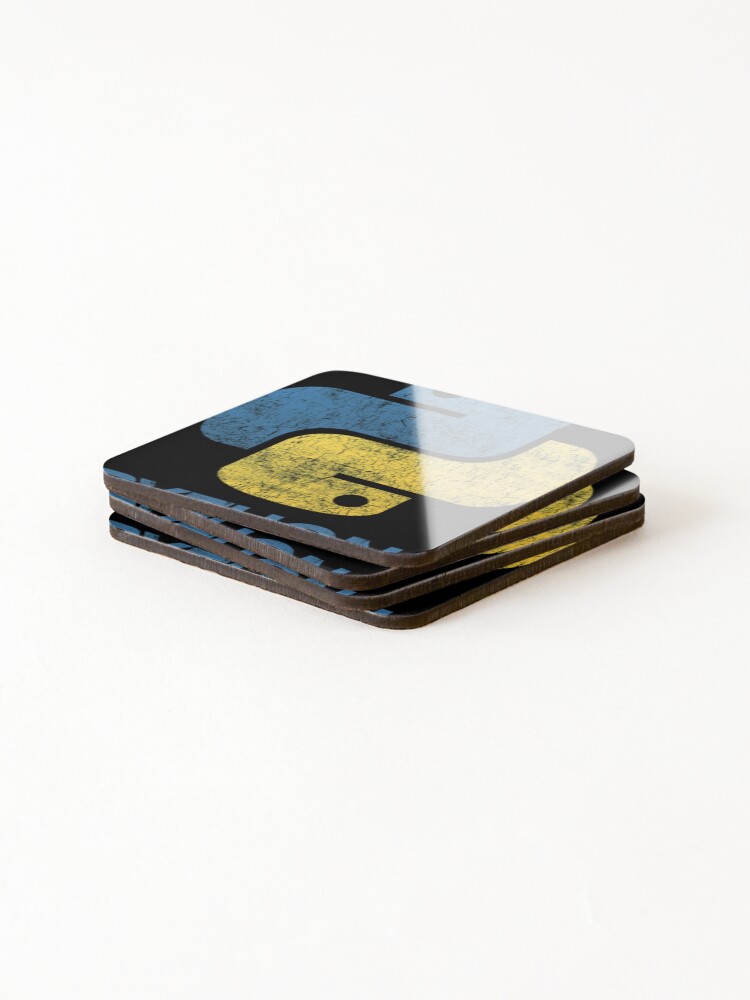 Thumbnail 4 of 5, Coasters (Set of 4), Retro Python Programmer designed and sold by ABIGAILCYNTHI.