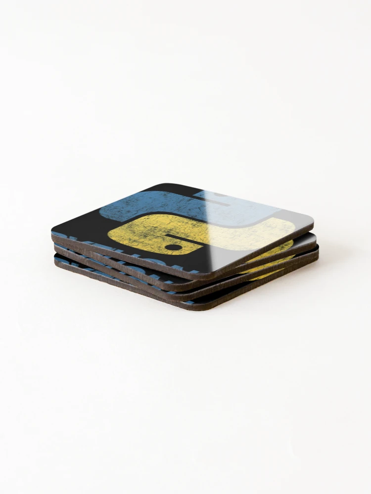 Thumbnail 4 of 5, Coasters (Set of 4), Retro Python Programmer designed and sold by ABIGAILCYNTHI.