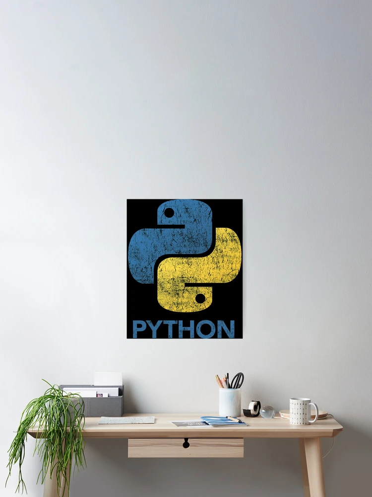 Thumbnail 2 of 3, Poster, Retro Python Programmer designed and sold by ABIGAILCYNTHI.