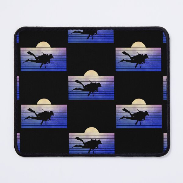 Item preview, Diving Lover Snorkel Scuba Diver Vintage Retro Sunset designed and sold by RomanStowell.