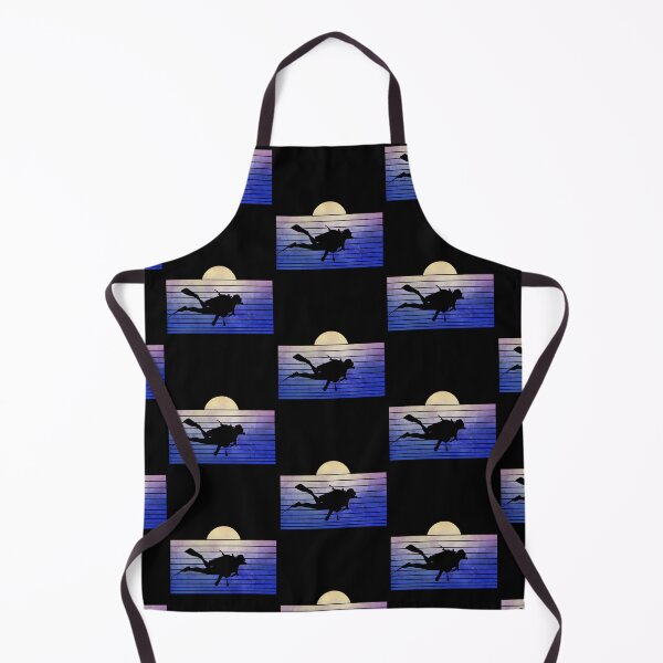 Item preview, Diving Lover Snorkel Scuba Diver Vintage Retro Sunset designed and sold by RomanStowell.
