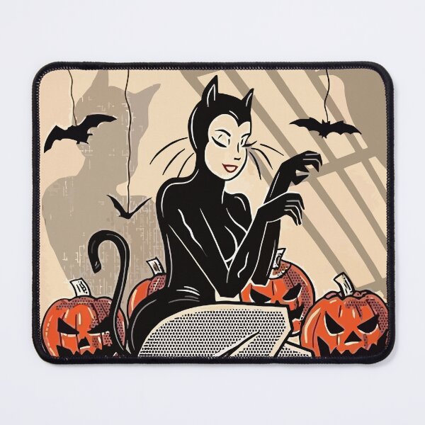 Artikelvorschau, Vintage Halloween-Katzen-Dame entworfen und verkauft von DigitalEffects.