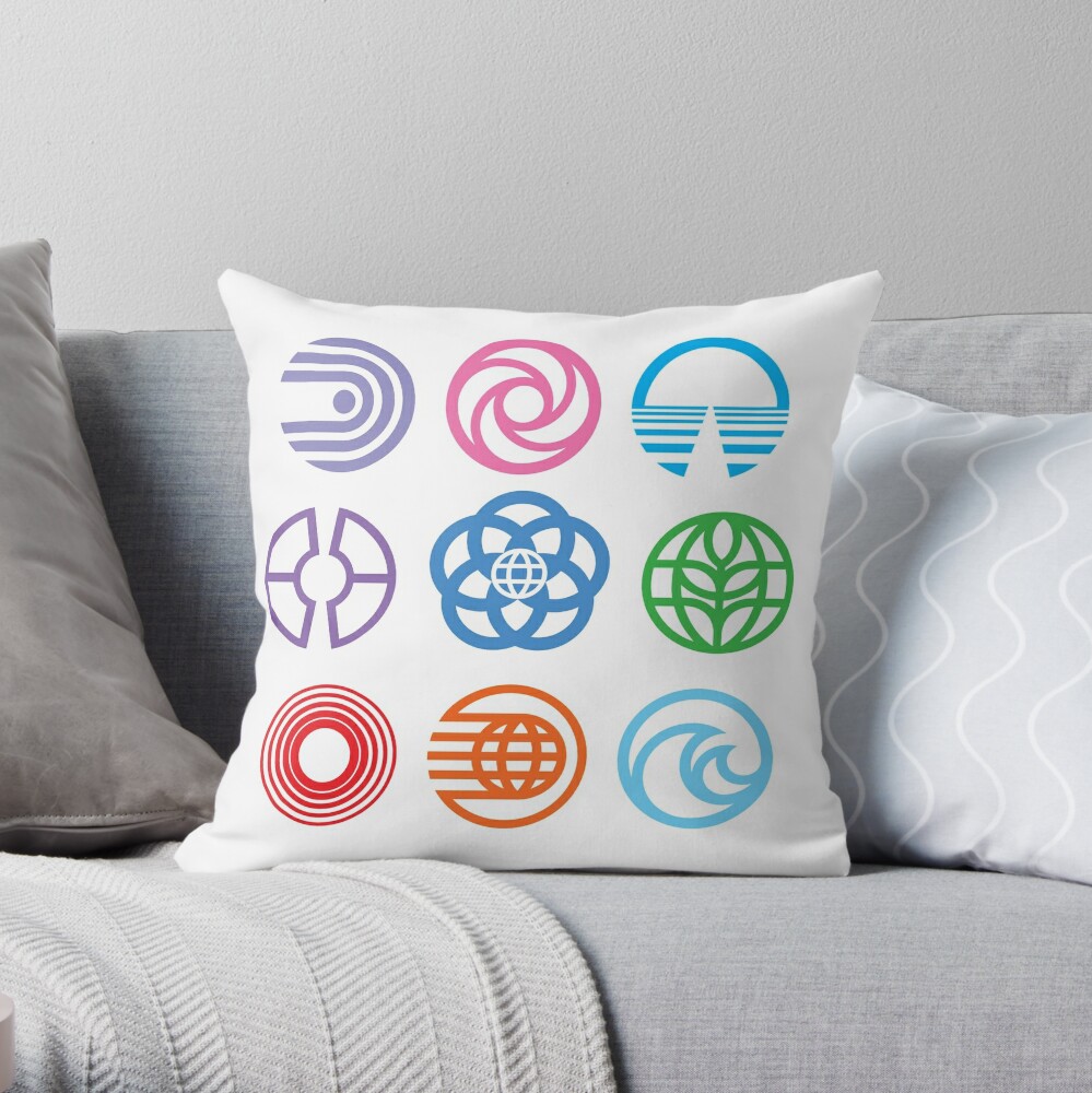 Epcot Spaceship Earth Pillow Cover 18 X 18 With Zipper 