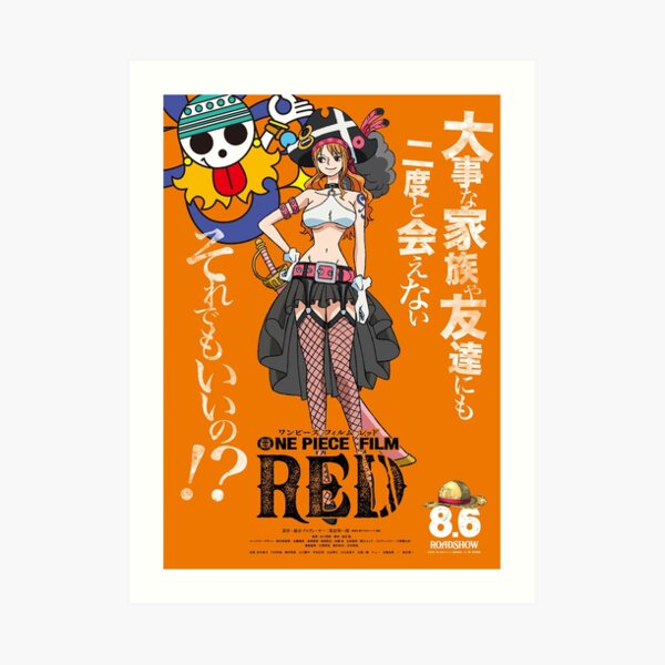 "NAMI One piece RED" Art Print for Sale by GaryTRussell Redbubble