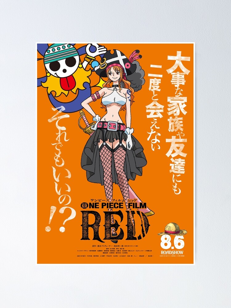 "NAMI One piece RED" Poster for Sale by GaryTRussell Redbubble