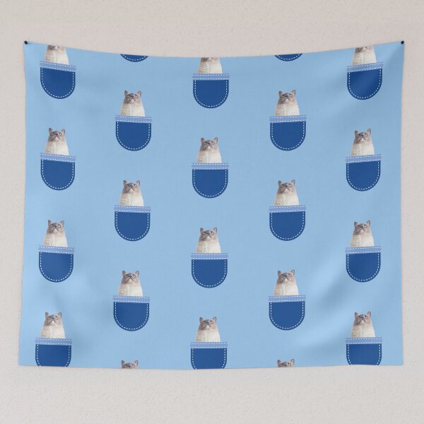 Item preview, Cat in Pocket (Ragdoll Cat) designed and sold by leBoosh-Designs.