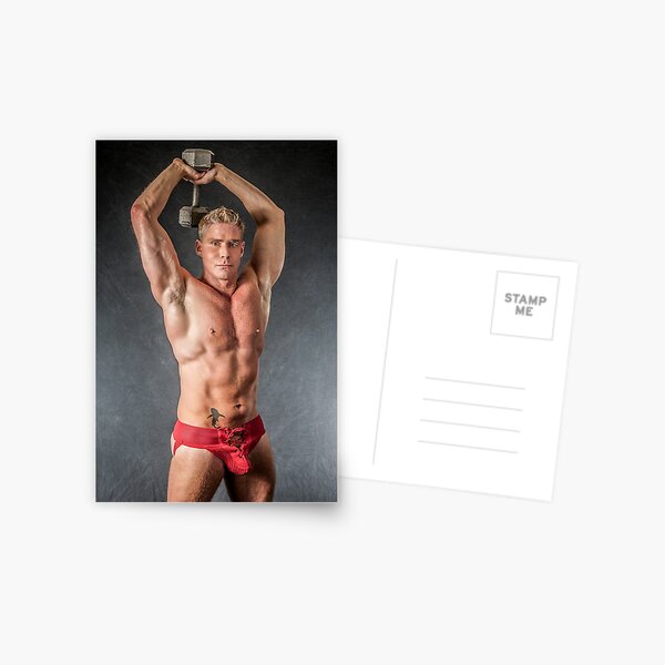 Ripped Muscle Jock Postcard