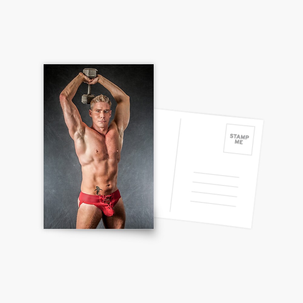 Ripped Muscle Jock Postcard