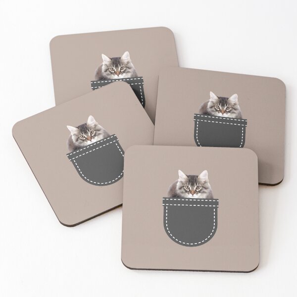 Item preview, Cat in Pocket (Siberian Cat) designed and sold by leBoosh-Designs.