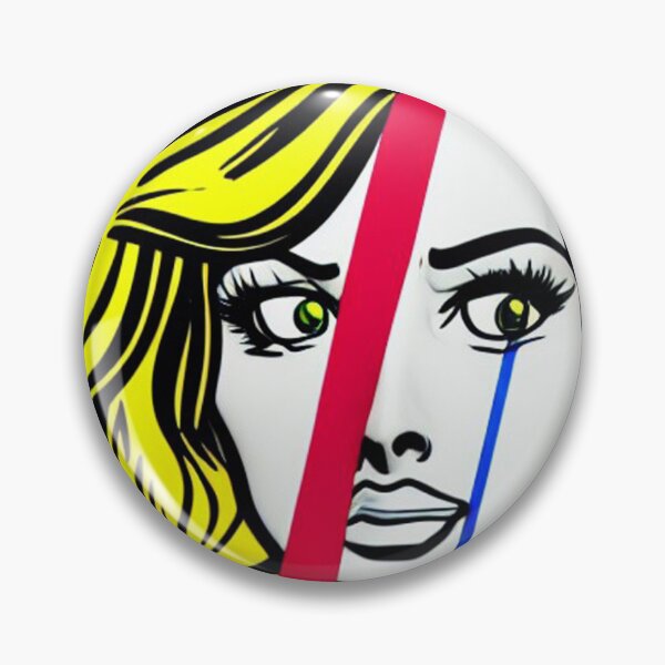 Artikelvorschau, Frau im Stil von Roy Lichtenstein entworfen und verkauft von Kybruno's Creations.