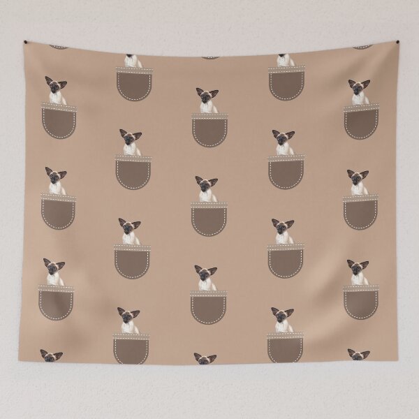 Item preview, Cat in Pocket (Siamese Cat) designed and sold by leBoosh-Designs.