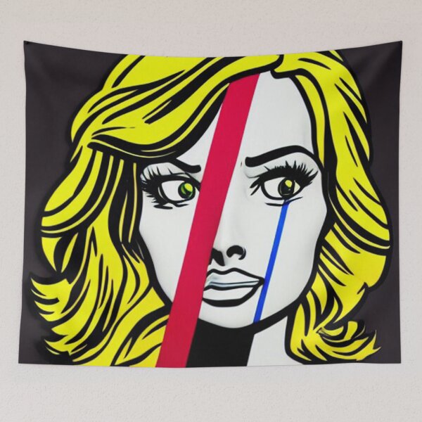 Item preview, Woman in the Style of Roy Lichtenstein designed and sold by Kybruno's Creations.