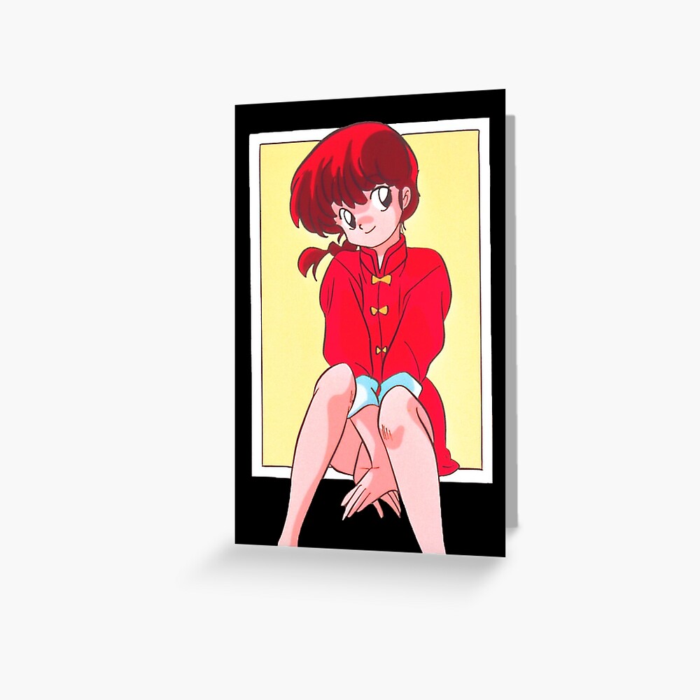 "Ranma 1/2 Ranma Saotome (female version) png" Greeting Card for Sale