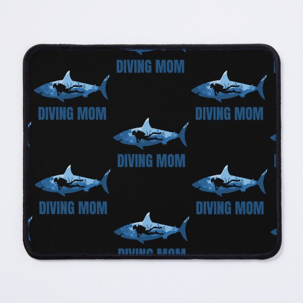 Item preview, Diving Mom Women Diver Shark Scuba Diver Mom designed and sold by RomanStowell.